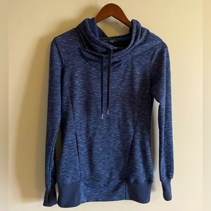 Stoic XS Heathered Navy Hoodie Sweatshirt